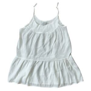 Hayden LA White Adjustable Spaghetti Strap Tiered Cami Top Small